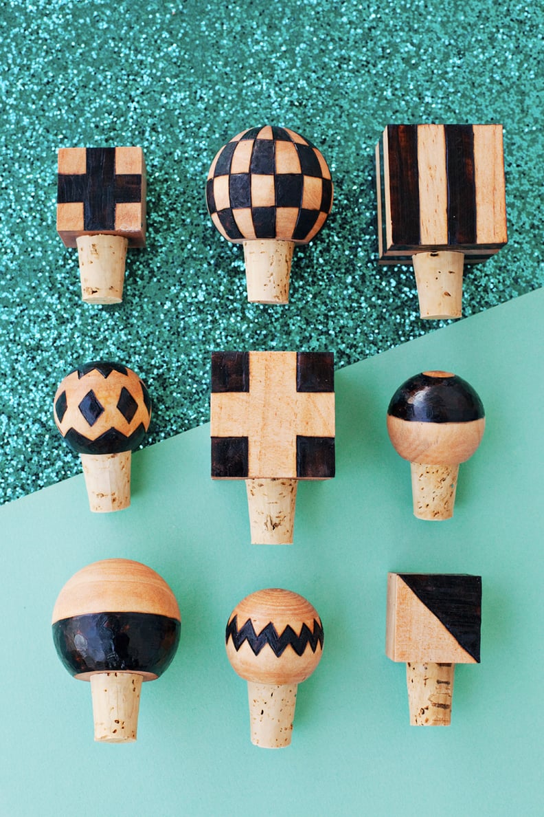 Wood Burned Bottle Stoppers