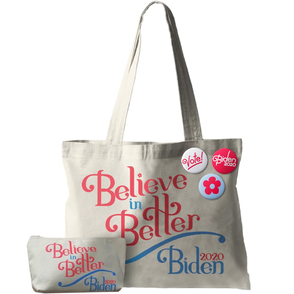 Believe in Better Bags and Buttons by Brett Heyman of Edie Parker ($50)