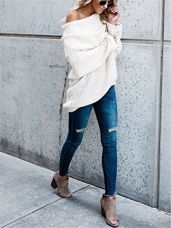 Ofenbuy Foldover Sweater | You Won't 