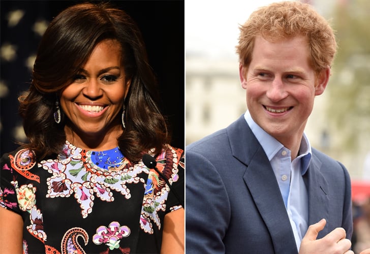 Michelle Obama and Her Daughters Have Tea With Prince Harry