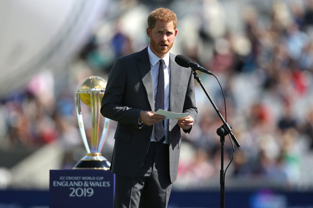 Prince Harry at Opening of Cricket World Cup 2019