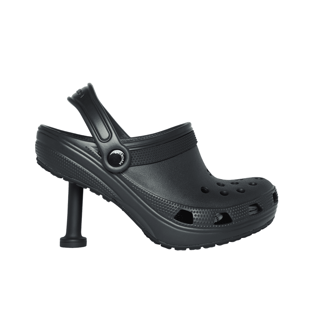 balenciaga heeled crocs