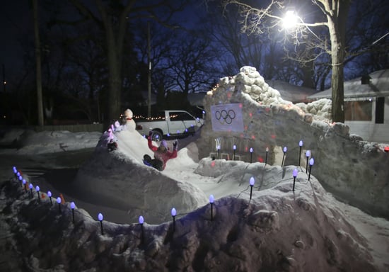 Dad Turns Backyard Into Luge Popsugar Family