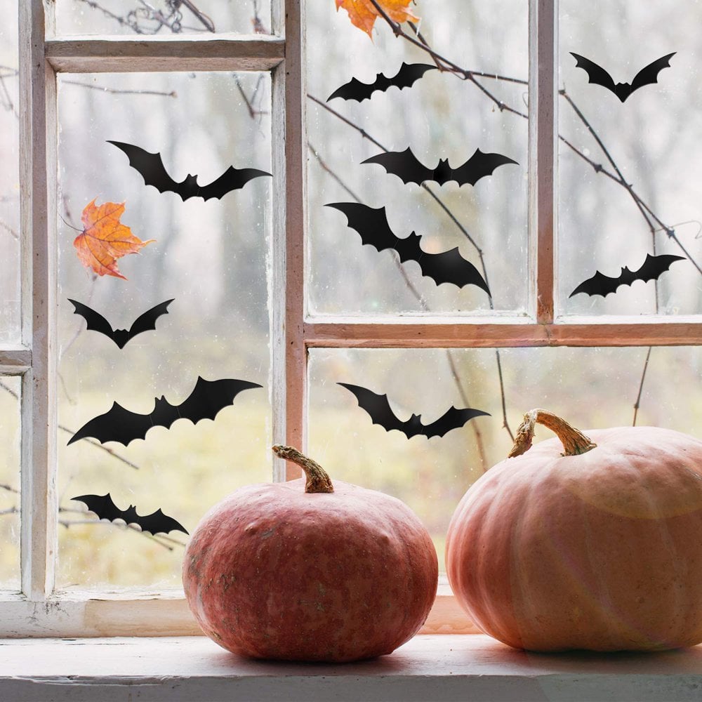 3D Scary Bats Wall Decal