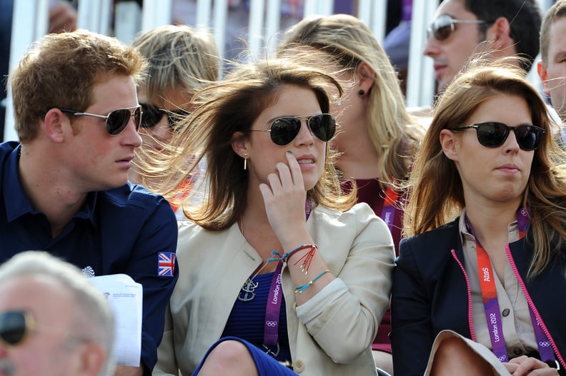 Prince Harry, Princess Eugenie, and Princess Beatrice