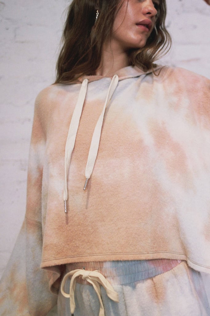 Out From Under Jenny Tie-Dye Cropped Hoodie Sweatshirt