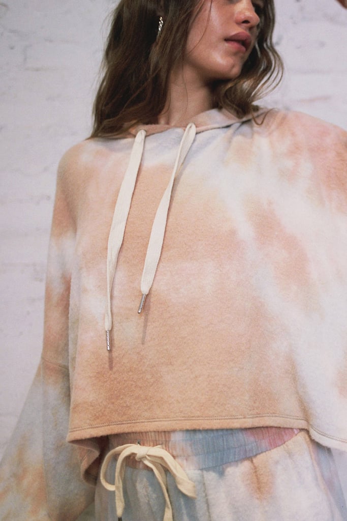 Out From Under Jenny Tie-Dye Cropped Hoodie Sweatshirt