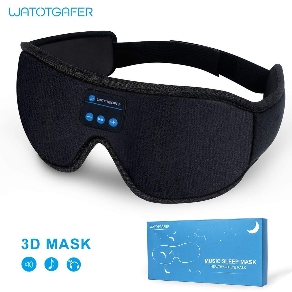 一个高科技睡眠面膜:睡眠耳机和眼罩