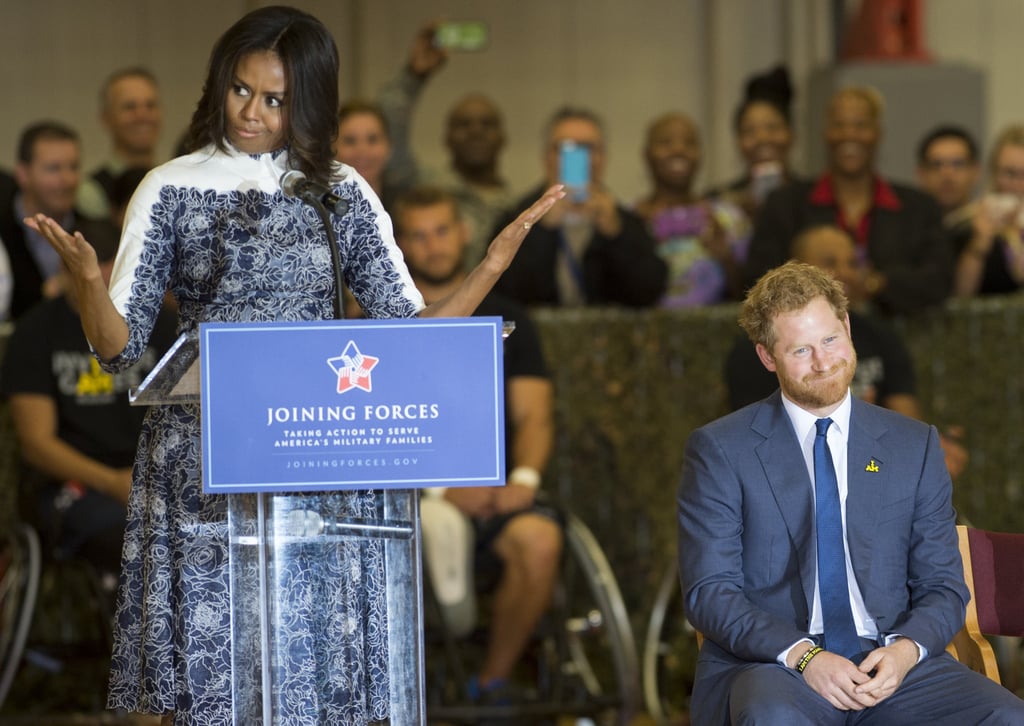 Prince Harry and Michelle Obama at Invictus Games Event 2015
