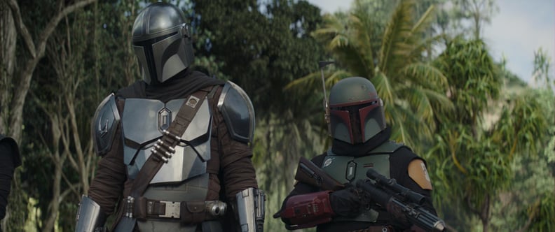 THE MANDALORIAN, from left: Pedro Pascal as The Mandalorian, Temuera Morrison as Boba Fett, 'Chapter 15: The Believer', (Season 2, ep. 207, aired Dec. 11, 2020). photo: Disney+/Lucasfilm / Courtesy Everett Collection