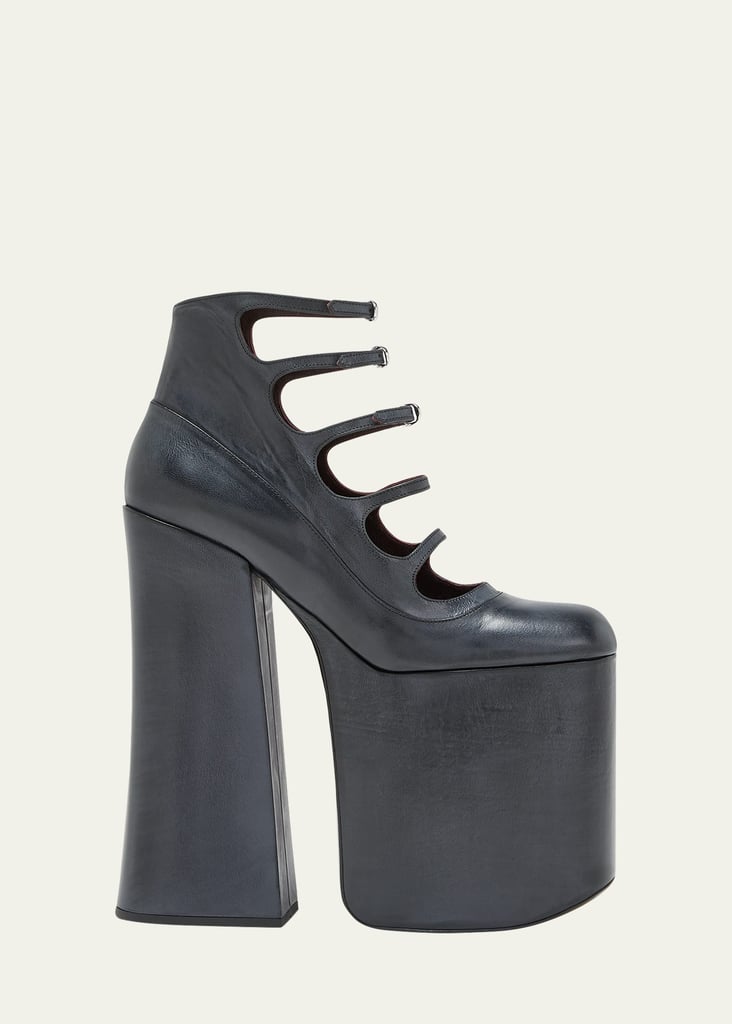 Marc Jacobs Kiki Leather Five-Strap Platform Pumps