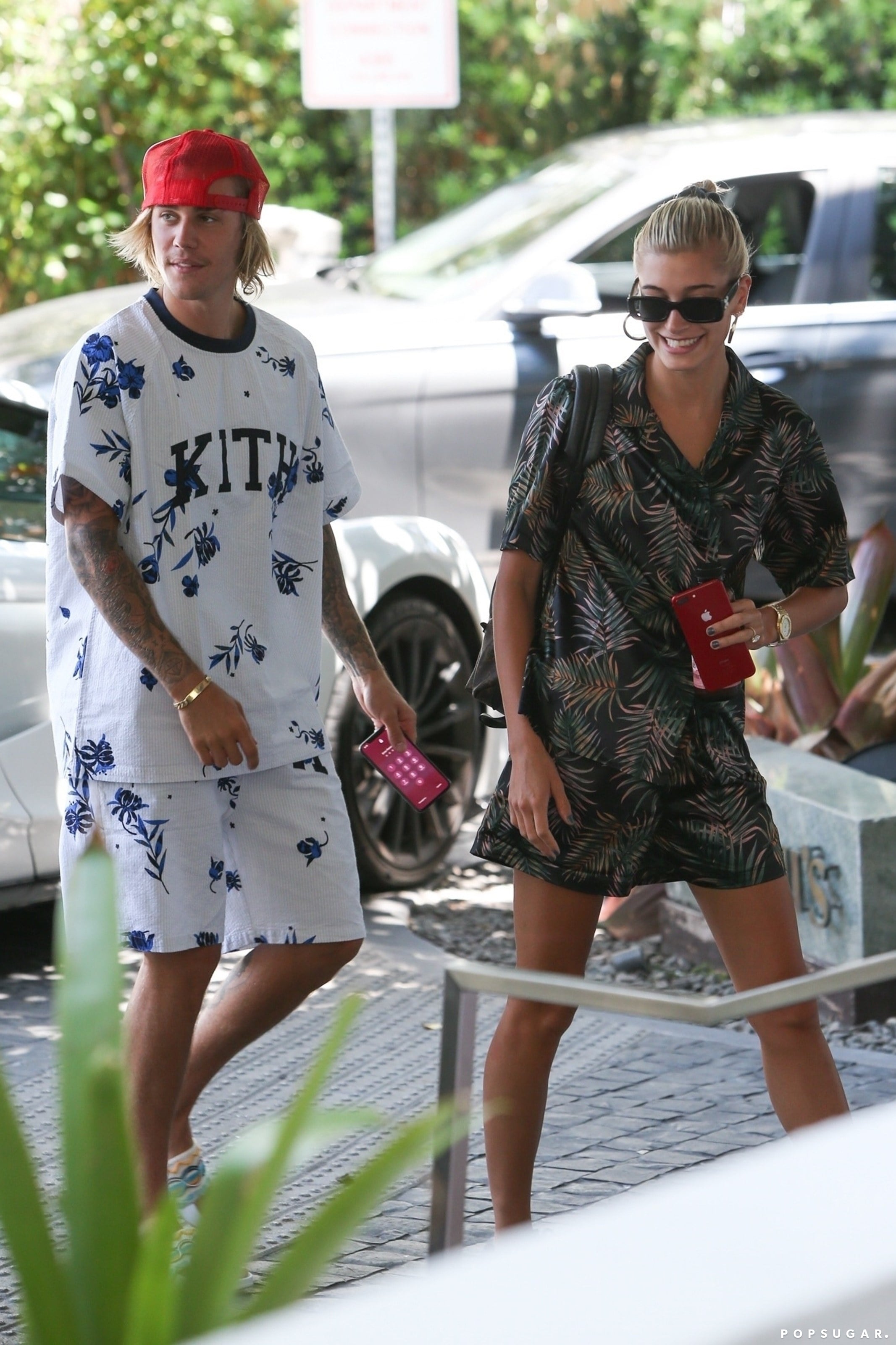 Justin Bieber and Hailey Baldwin wear matching his and hers