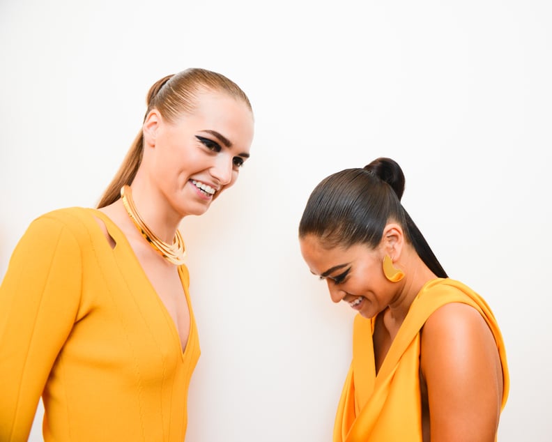 Models Backstage at the Cushnie Et Ochs Show