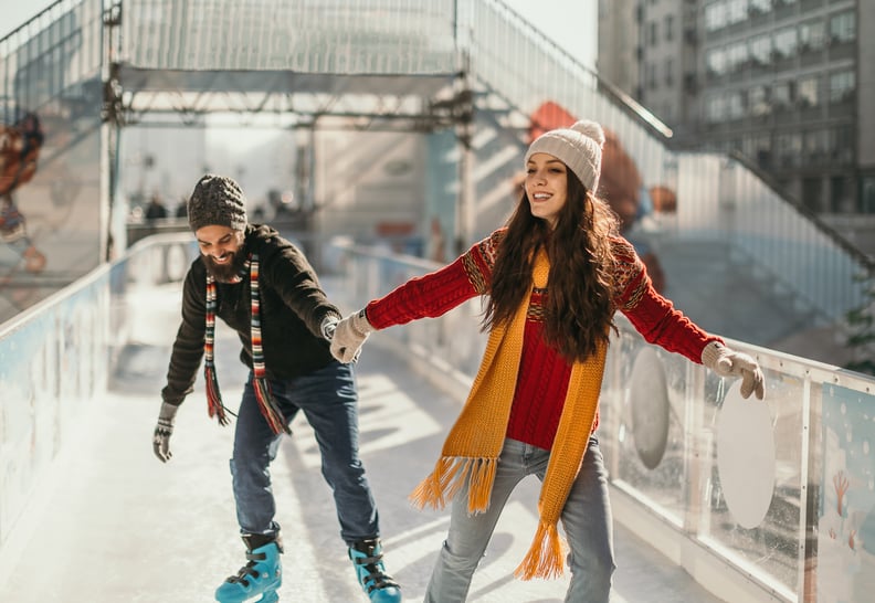 Going Ice Skating on a Clear Winter Day