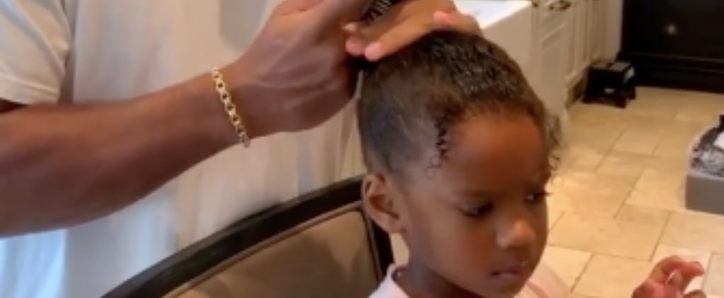 Video of Russell Wilson Doing Sienna's Hair