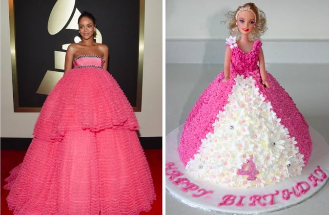 Rihanna Totally Looked Like One Of Those Fancy Princess Gown Birthday The Internet S Most Brutally Honest Reactions To This Year S Grammys Popsugar Celebrity Photo 5