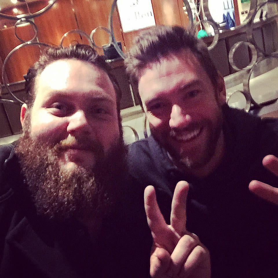 Cast members Kyle Rees and Lee Jones had a "Bastard boys night off!"