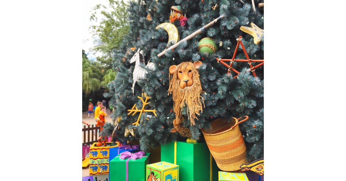 The holiday decor at Animal Kingdom was also really cool and unique