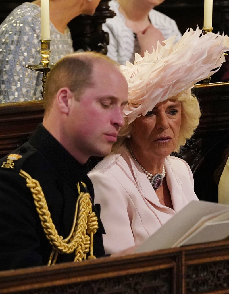 William and Camilla sat together during Harry and Meghan Markle's wedding in May 2018.