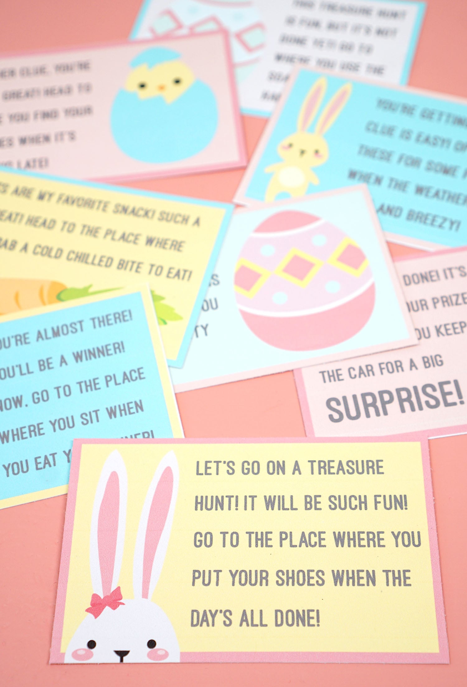 Easter Scavenger Hunt On Sale Rhyming clues and blank template to addedit your own clues {instant download}
