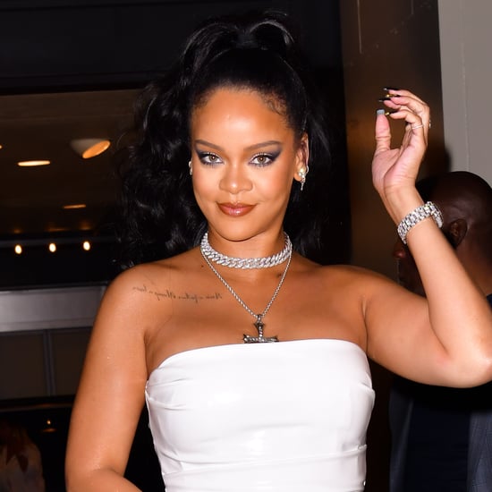 Rihanna's Black and Gold Drip Nail Polish