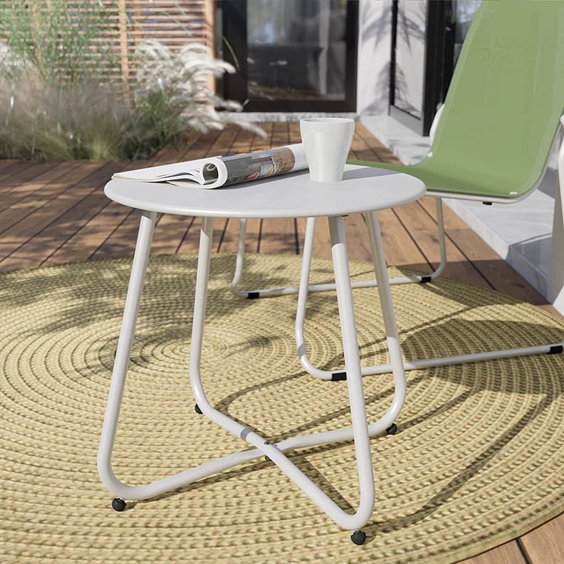 Metal Outdoor Side Table: Grand Patio Steel Patio Side Table