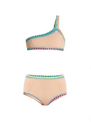 Kiini Luna Crochet-Trim Triangle Bikini