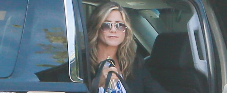 Jennifer Aniston Goes to the Hair Salon 2014 | Pictures