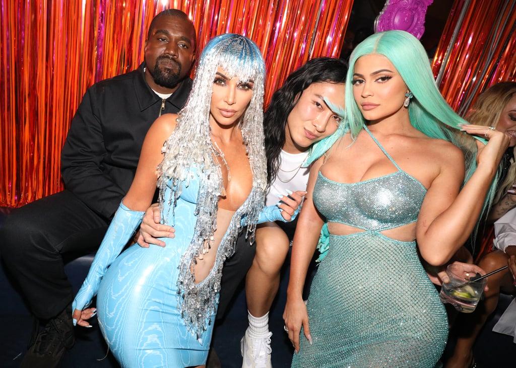 Kanye West, Kim Kardashian, Alexander Wang, and Kylie Jenner