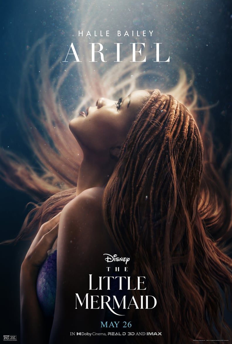 Halle Bailey as Ariel in "The Little Mermaid" Poster