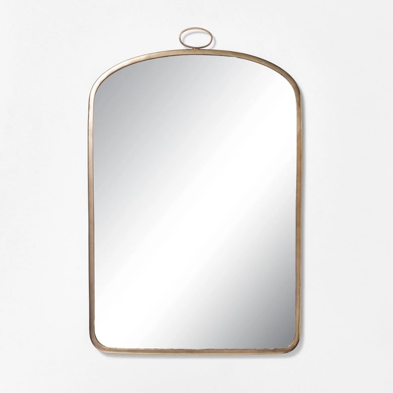 Arched Brass Mirror
