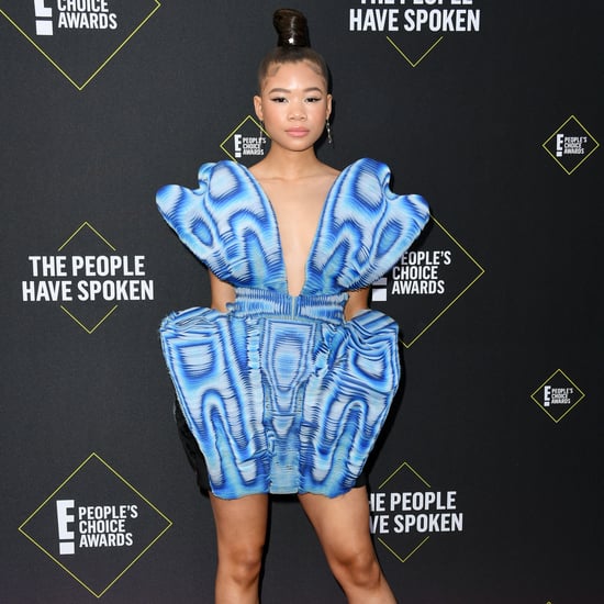 Storm Reid's Electric Blue Minidress By Iris Van Herpen