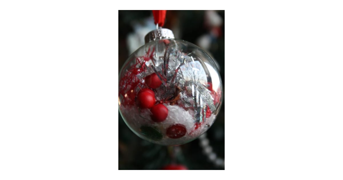 Tinsel Ornaments Glass Ball Ornament DIYs POPSUGAR Smart Living