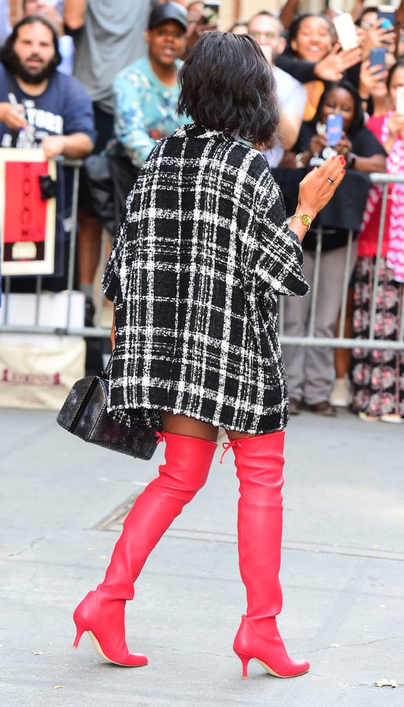 Kerry Washington Red Stuart Weitzman Boots