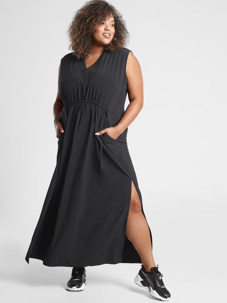 Athleta maxi dress with built in bra