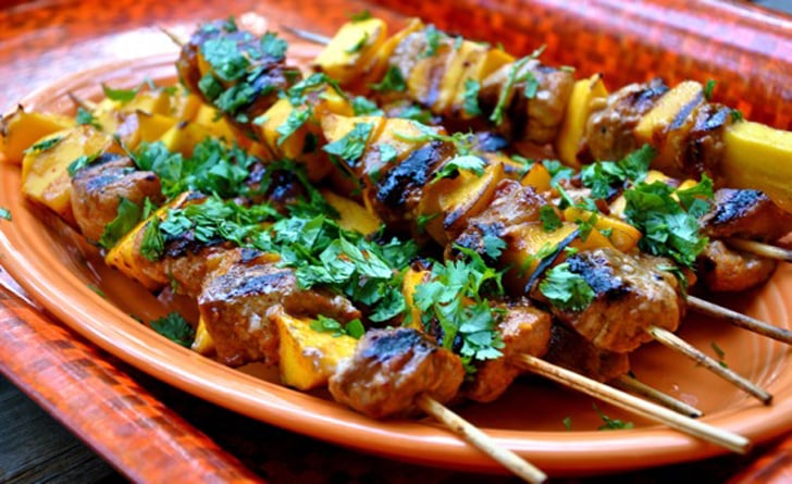 Pork and Mango Skewers