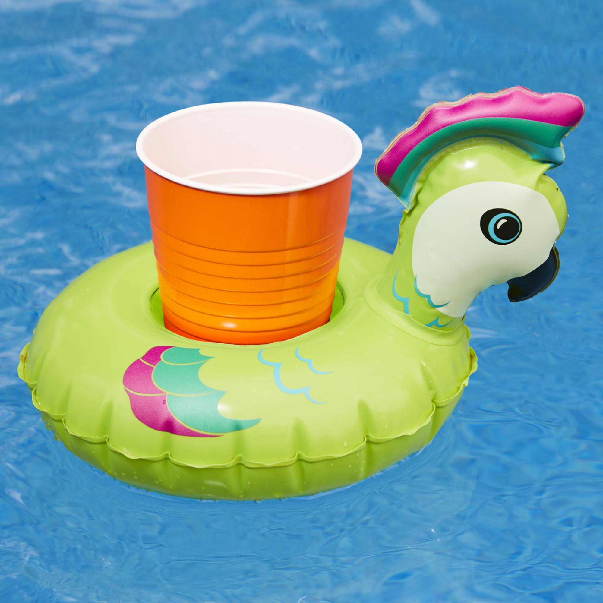 Tropical Birds Drink Holder Pool Float