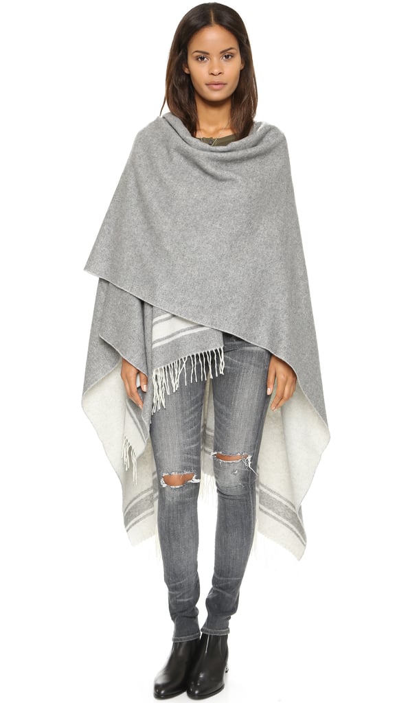Crippen Reversible Blanket Poncho ($365)
