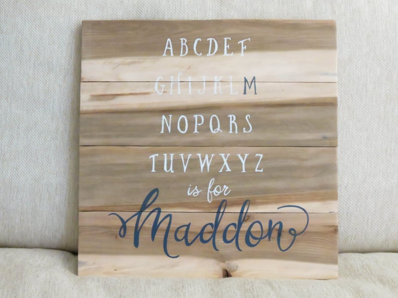 Personalized Alphabet Name Sign