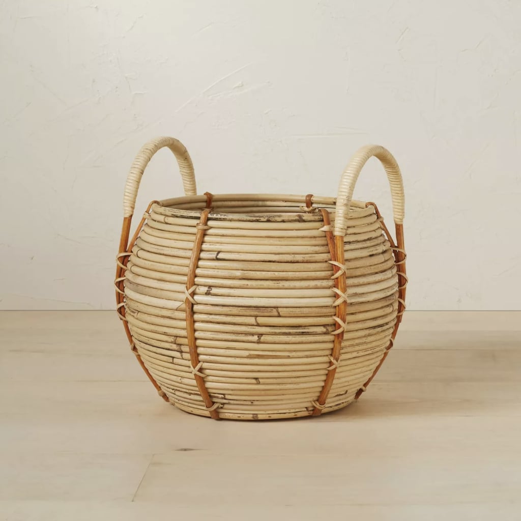 Opalhouse designed with Jungalow Round Rattan Basket with Handle