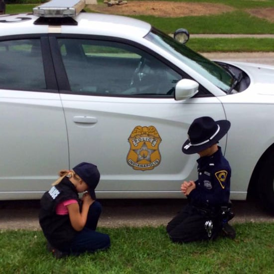 Kids Praying For Police Officer Dad's Safety