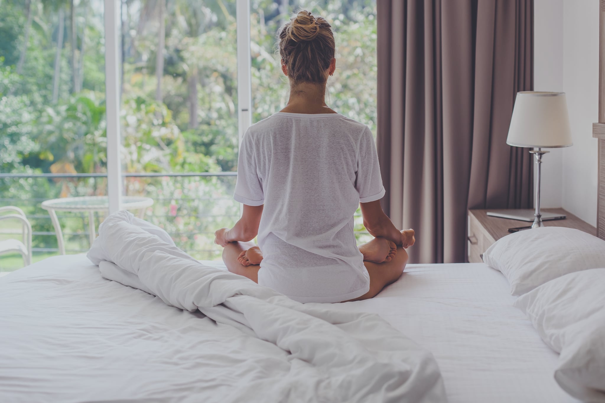 Young woman meditating