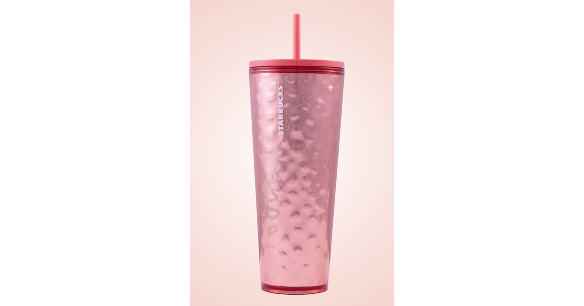 clear pink starbucks cup