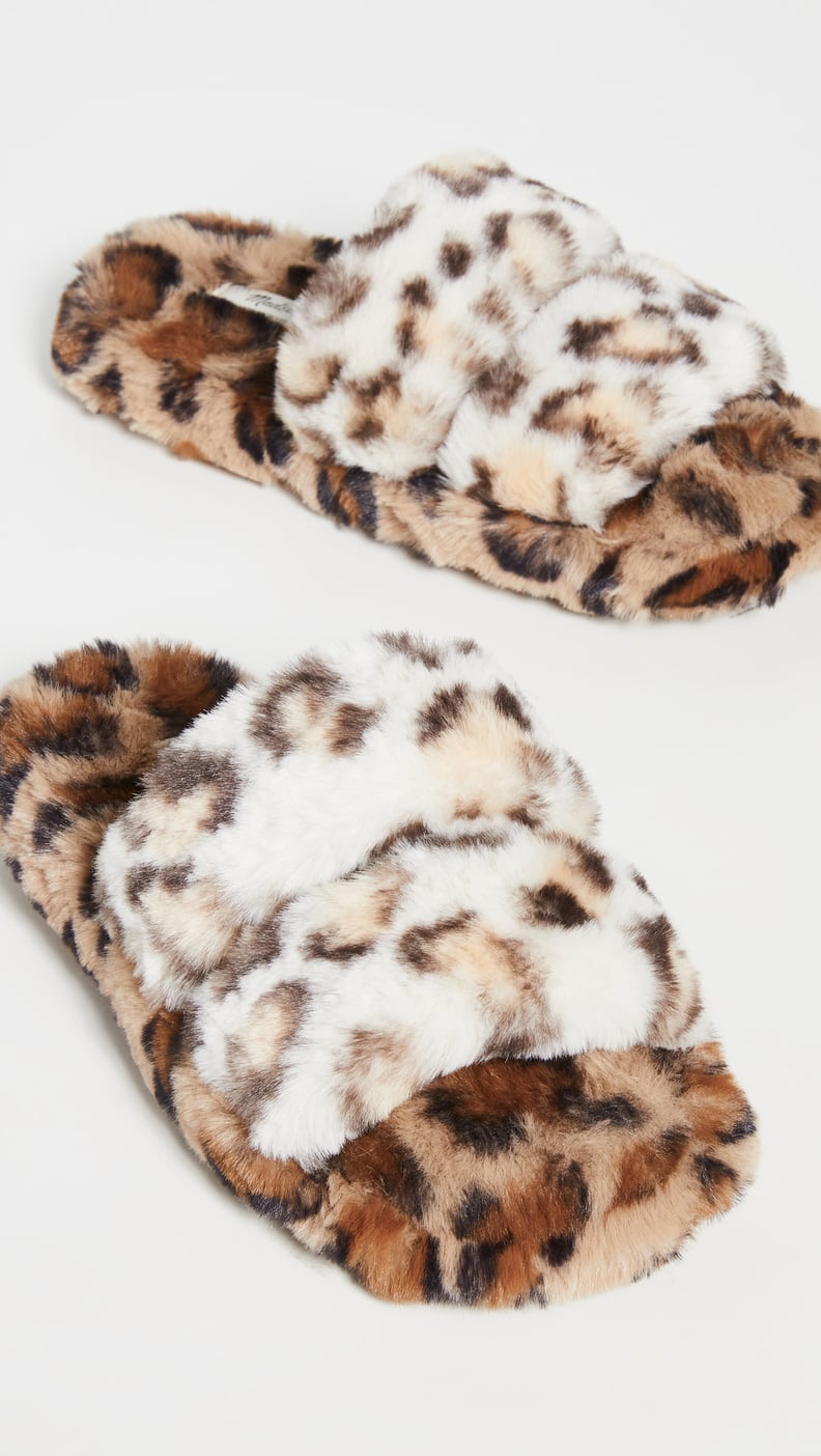 Fluffy Slippers: Madewell Two-Strap Scuff Slippers