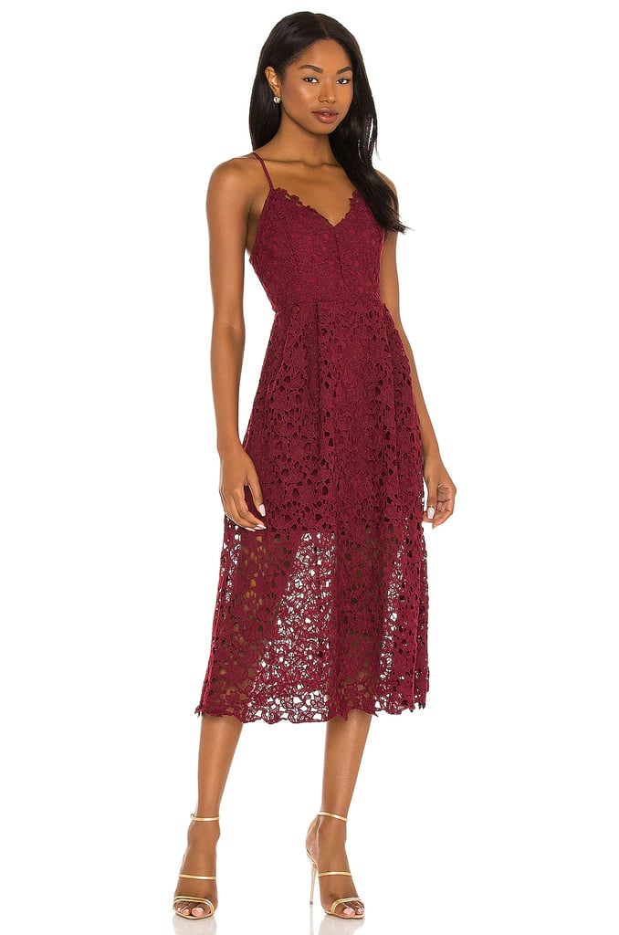 A Dress Under $100: ASTR the Label Lace A Line Midi Dress
