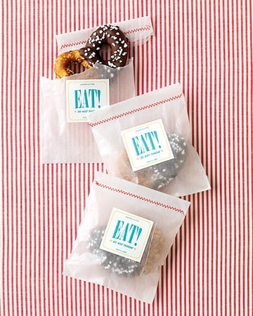 "Eat" Wedding Favor Labels