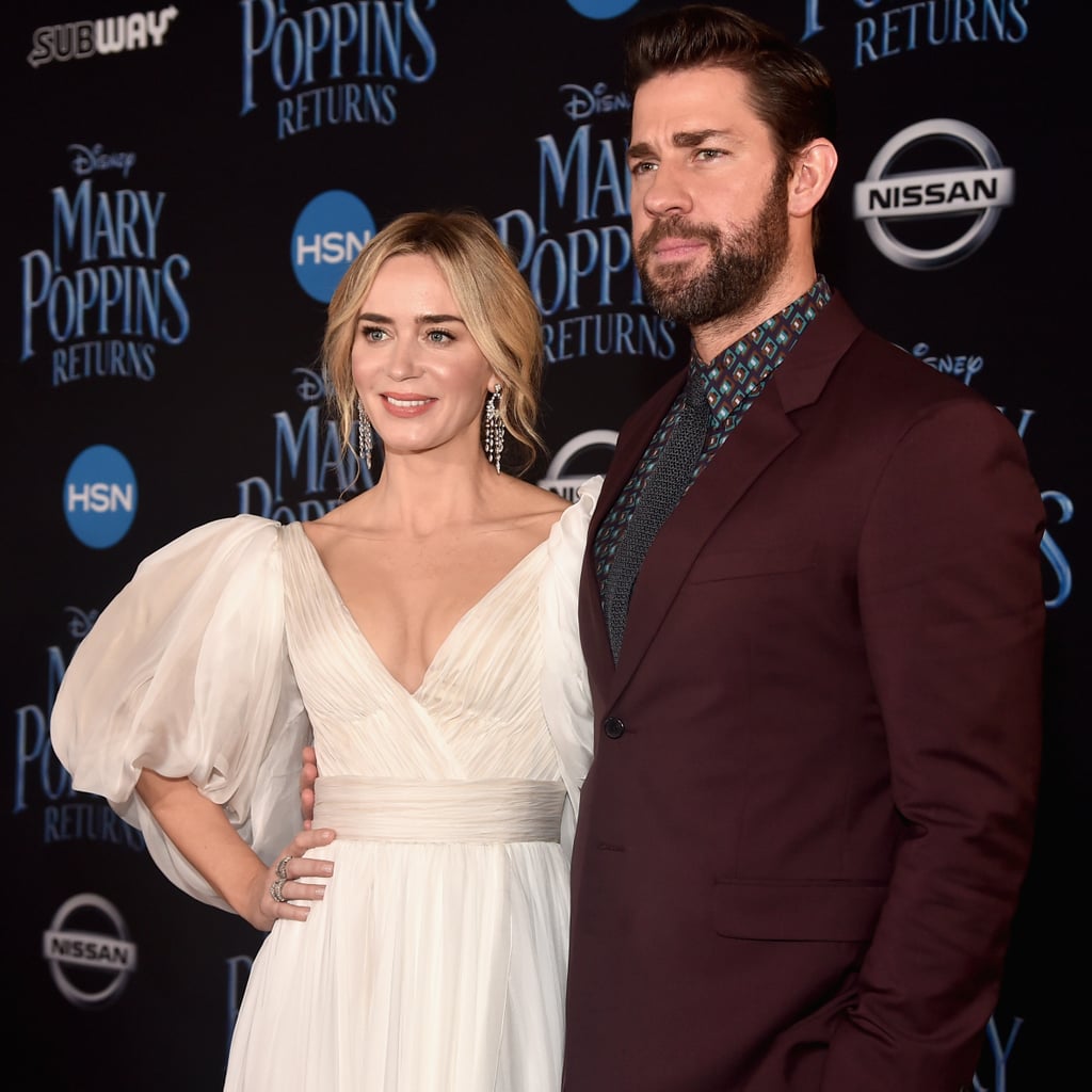 Emily Blunt and John Krasinski Mary Poppins Premiere Photos