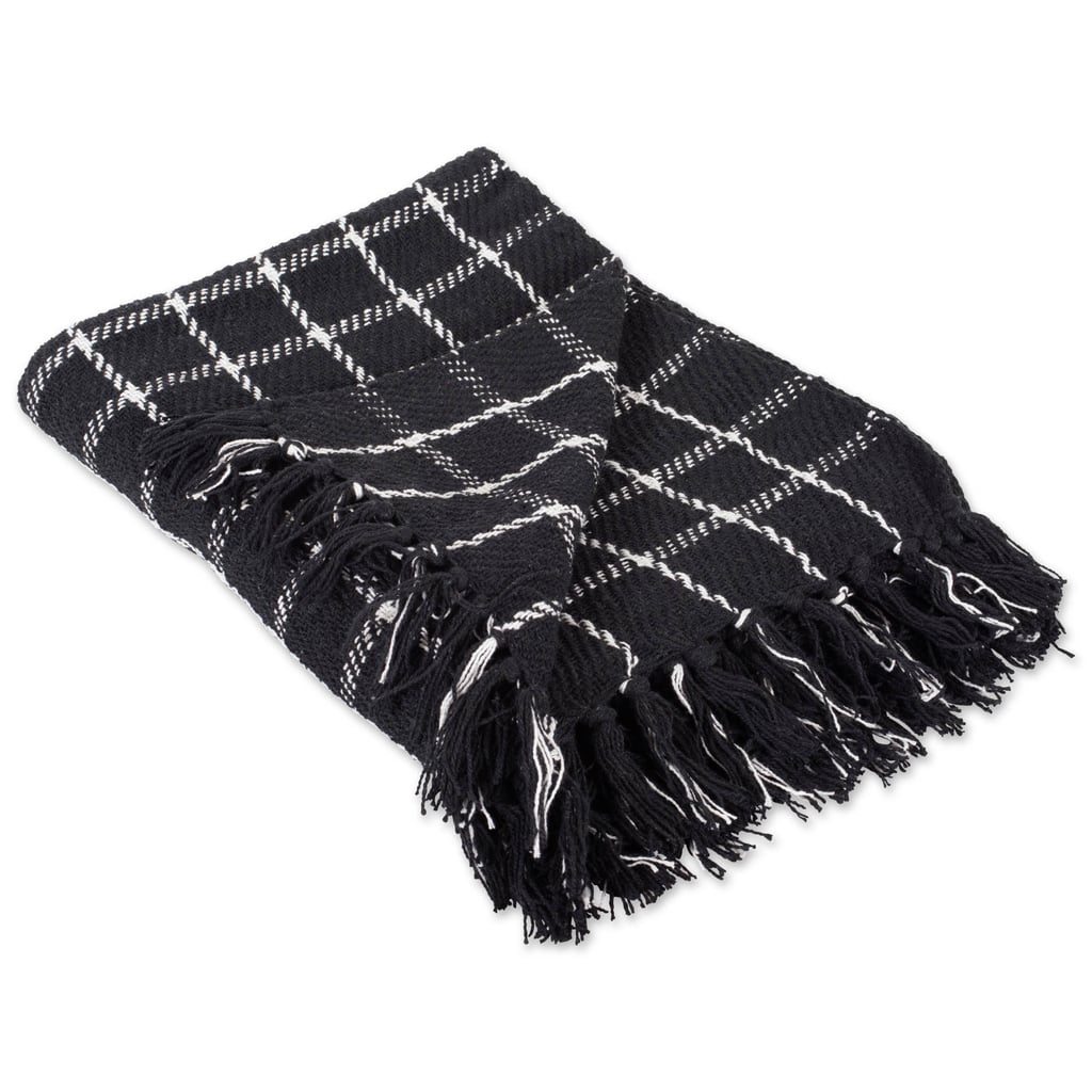 DII Checkered Plaid Decorative Throw, 50"x60