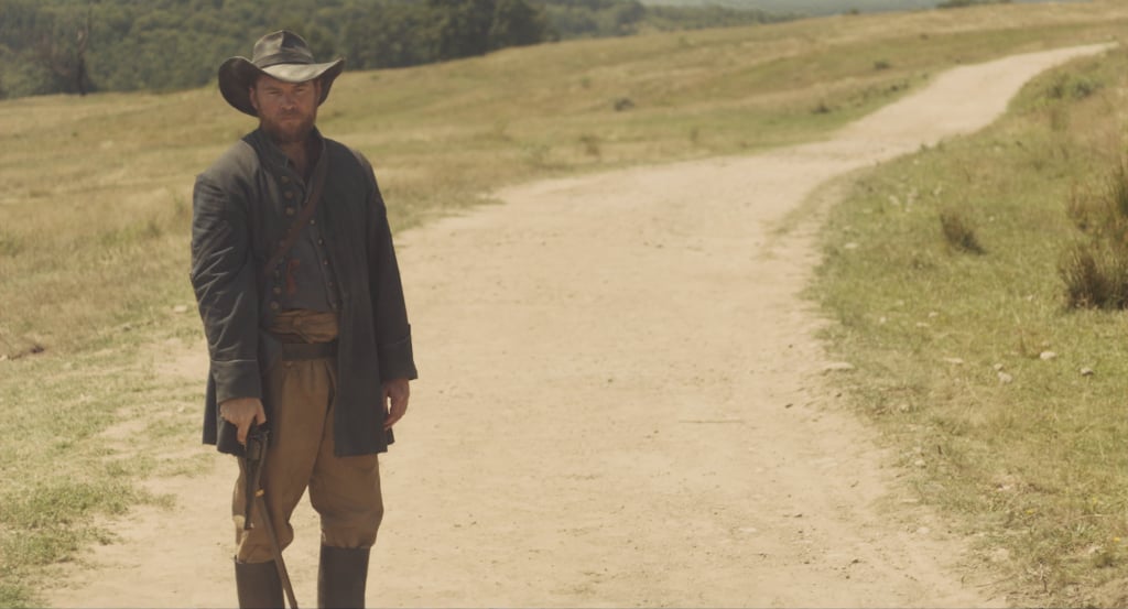 The target? Sam Worthington, an aggressive, drunken soldier.