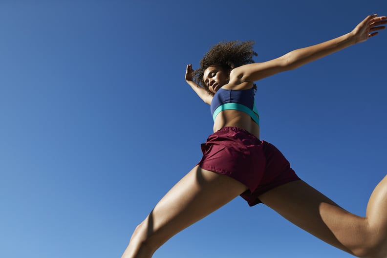 Female athlete, runner's high.